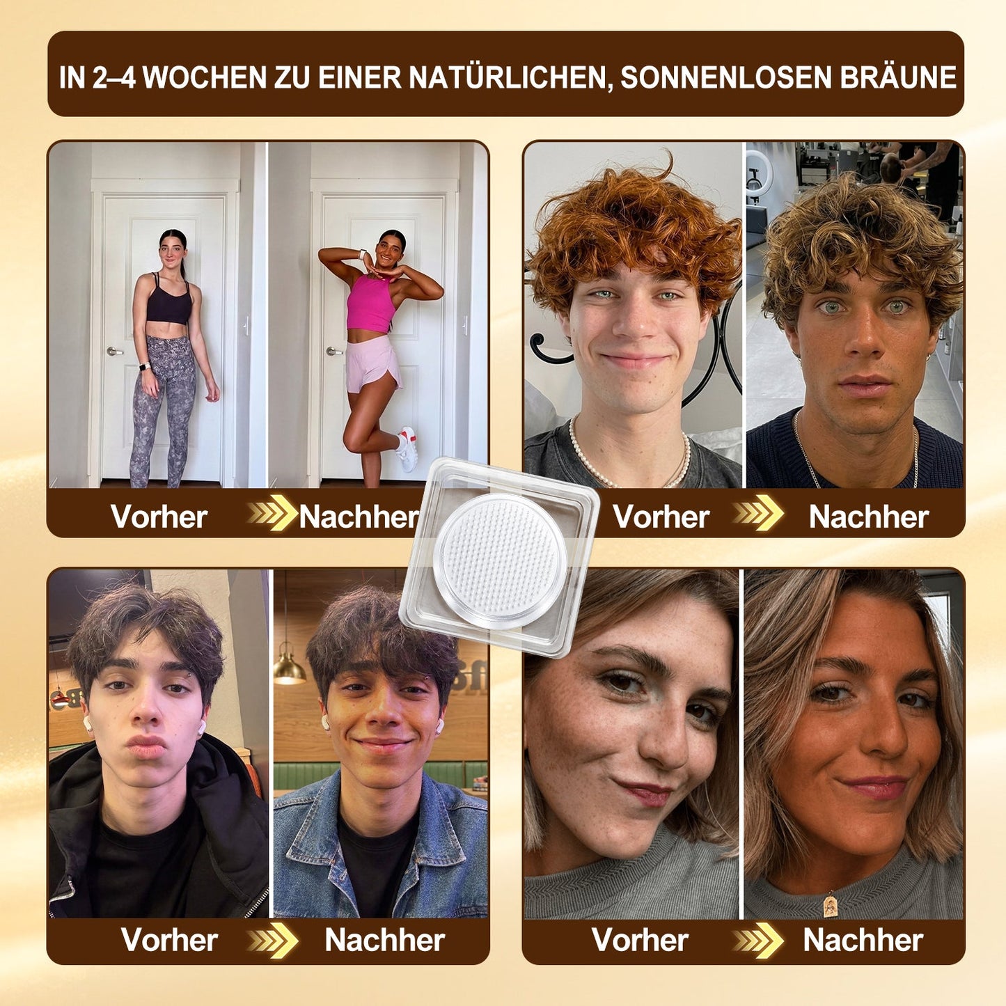 Offizieller Shop | ☀️☀️ Hiskin® Sunless Instant Bronze Tanning Microneedle Patch 🇩🇪  (Nur einmal täglich anwenden)  ✨ Sichtbar bronzene Bräune in nur 7 Tagen  ✅ Keine UV-Strahlung, kein Orangestich, keine Streifenbildung, kein DHA, kein Aufwand.