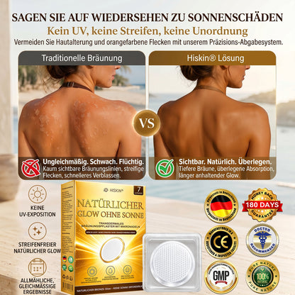 Offizieller Shop | ☀️☀️ Hiskin® Sunless Instant Bronze Tanning Microneedle Patch 🇩🇪  (Nur einmal täglich anwenden)  ✨ Sichtbar bronzene Bräune in nur 7 Tagen  ✅ Keine UV-Strahlung, kein Orangestich, keine Streifenbildung, kein DHA, kein Aufwand.