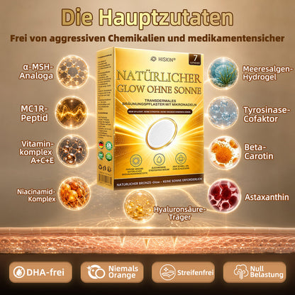 Offizieller Shop | ☀️☀️ Hiskin® Sunless Instant Bronze Tanning Microneedle Patch 🇩🇪  (Nur einmal täglich anwenden)  ✨ Sichtbar bronzene Bräune in nur 7 Tagen  ✅ Keine UV-Strahlung, kein Orangestich, keine Streifenbildung, kein DHA, kein Aufwand.