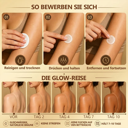 Offizieller Shop | ☀️☀️ Hiskin® Sunless Instant Bronze Tanning Microneedle Patch 🇩🇪  (Nur einmal täglich anwenden)  ✨ Sichtbar bronzene Bräune in nur 7 Tagen  ✅ Keine UV-Strahlung, kein Orangestich, keine Streifenbildung, kein DHA, kein Aufwand.